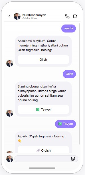 Так работает наш чат-бот в Instagram